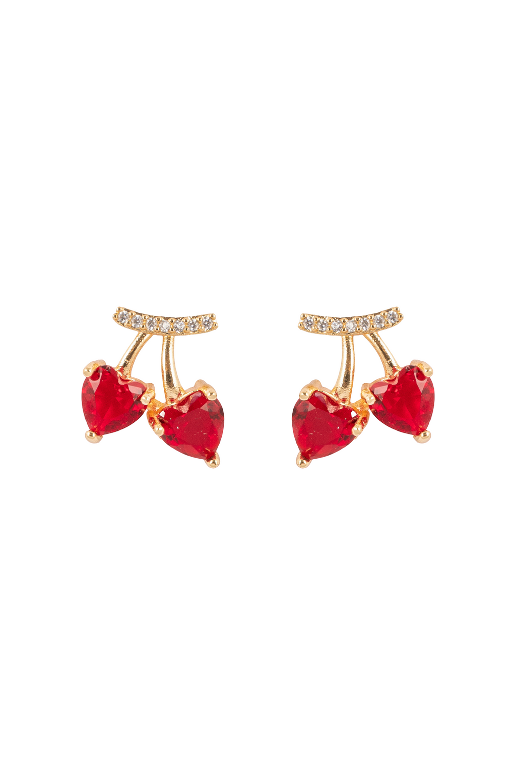 Cherry Kiss Earrings | Gold-Plated Stainless Steel  – KZ8812318