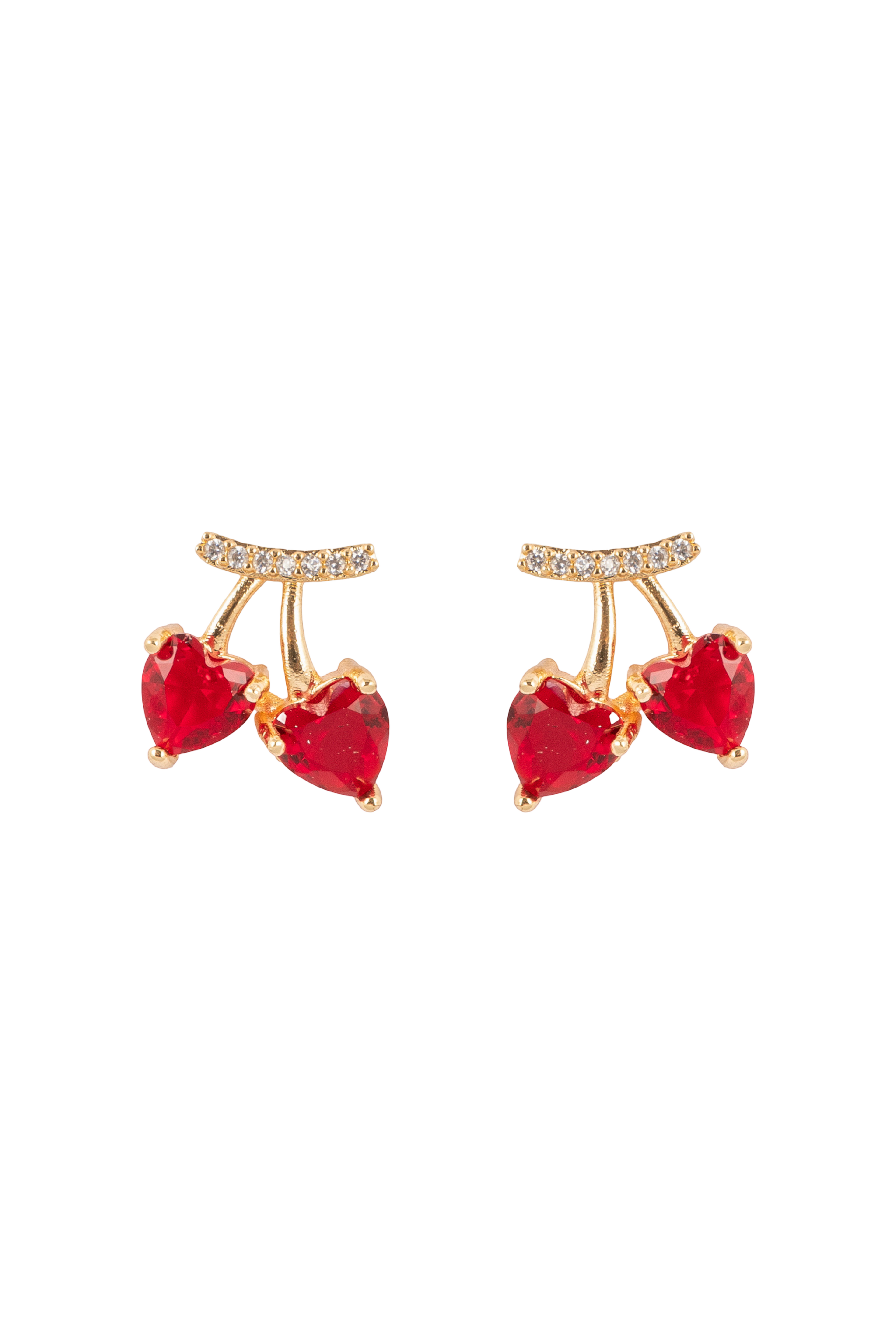 Cherry Kiss Earrings | Gold-Plated Stainless Steel  – KZ8812318