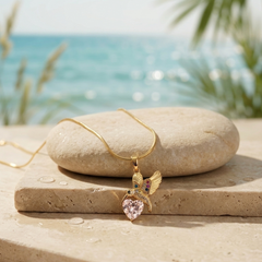 Celeste Hummingbird Pendant | Gold-Plated Stainless Steel – KZ88123146
