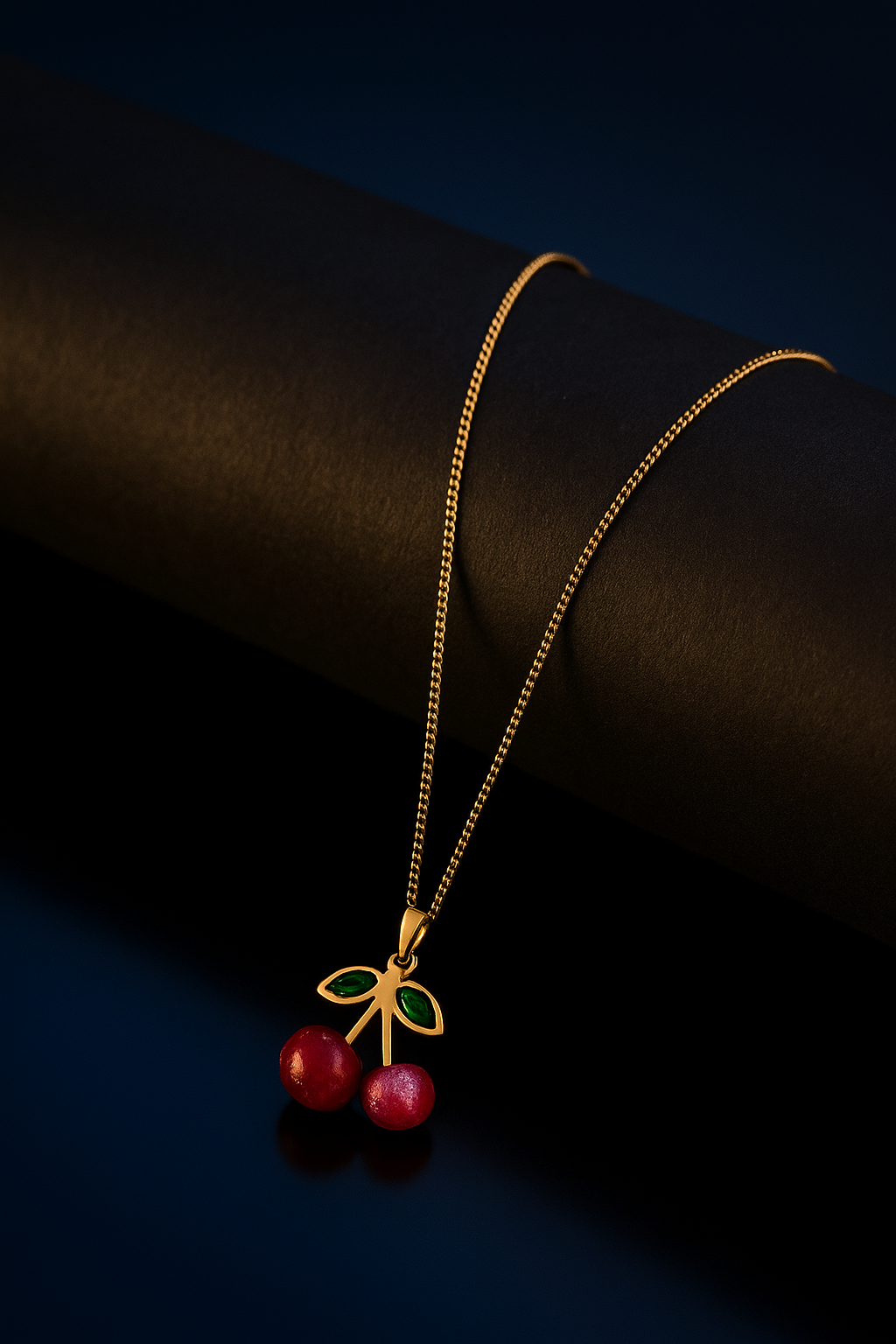 Cherry Bliss Necklace | Gold-Plated Stainless Steel – KZ8812327