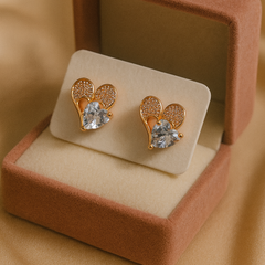 Mini Heart Twinkle Studs | Gold-Plated Brass– KZ8812342