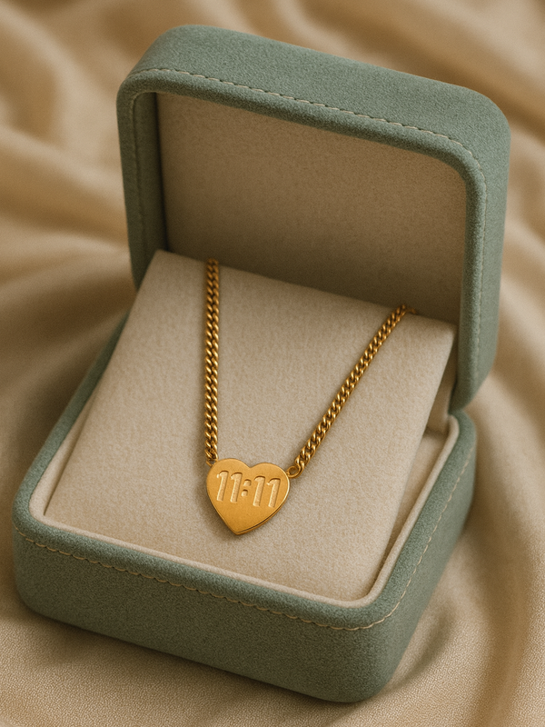 Good Luck 11:11 Necklace | Gold-Plated Stainless Steel  – KZ8812354