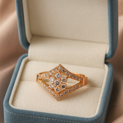 Proposal Glow Ring | Gold-Plated Brass Adjustable Ring –SCB8812382