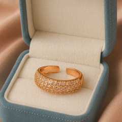 Grace Band Ring | Gold-Plated Brass Adjustable Ring –SCB8812384