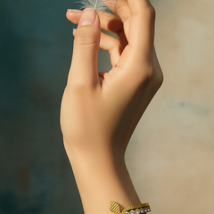 Crystal Cobra Elegance Kada | Gold-Plated Stainless Steel– KZ8812362