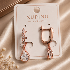 Crystal Teardrop Luxe Earrings |  KZ88123189
