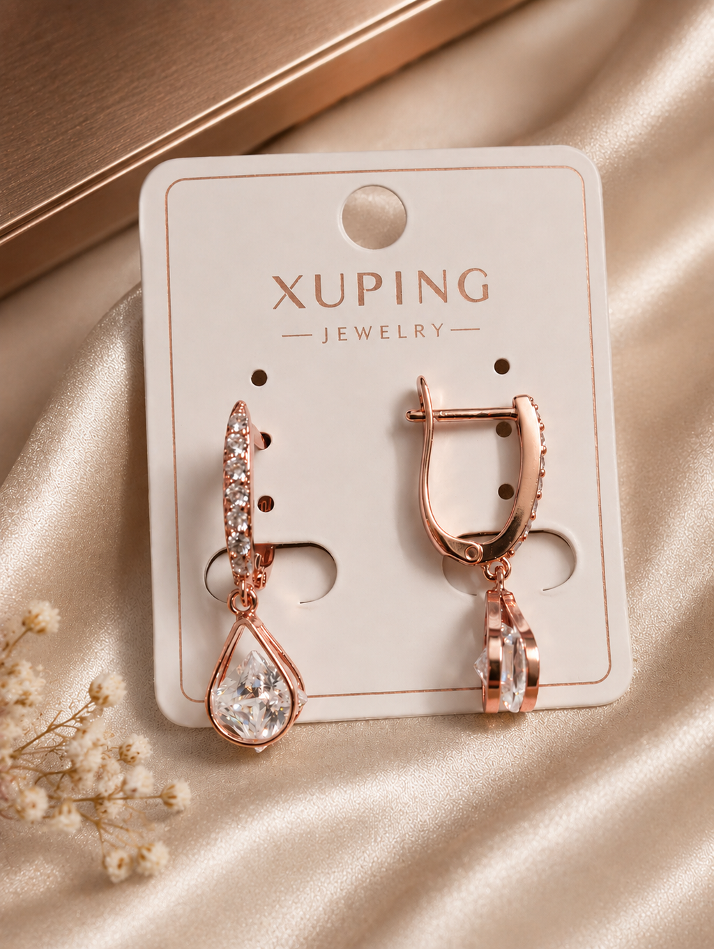 Crystal Teardrop Luxe Earrings |  KZ88123189