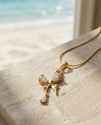 Crystal Wings Necklace | Gold-Plated Stainless Steel – KZ88123148