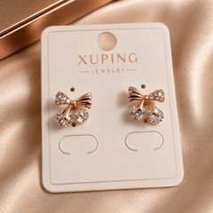 Crystal Bow Charm Earrings |  KZ88123190