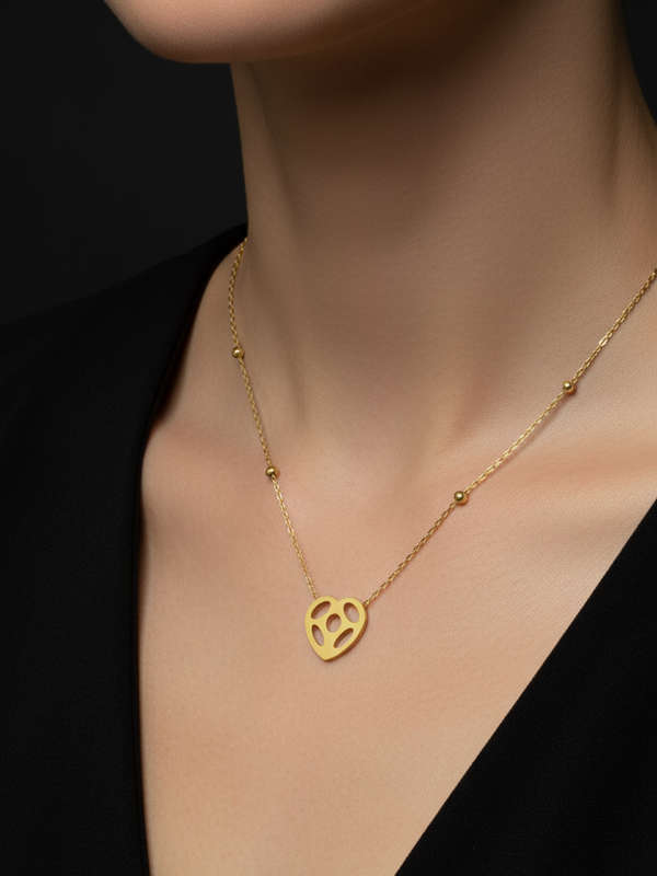 Cut-Out Love Pendant | Gold-Plated Stainless Steel– KZ8812349
