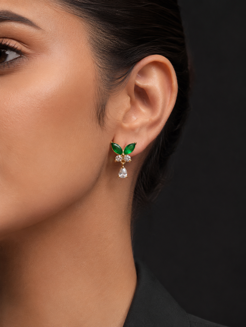 Emerald Dewdrop Earrings | KZ88123193