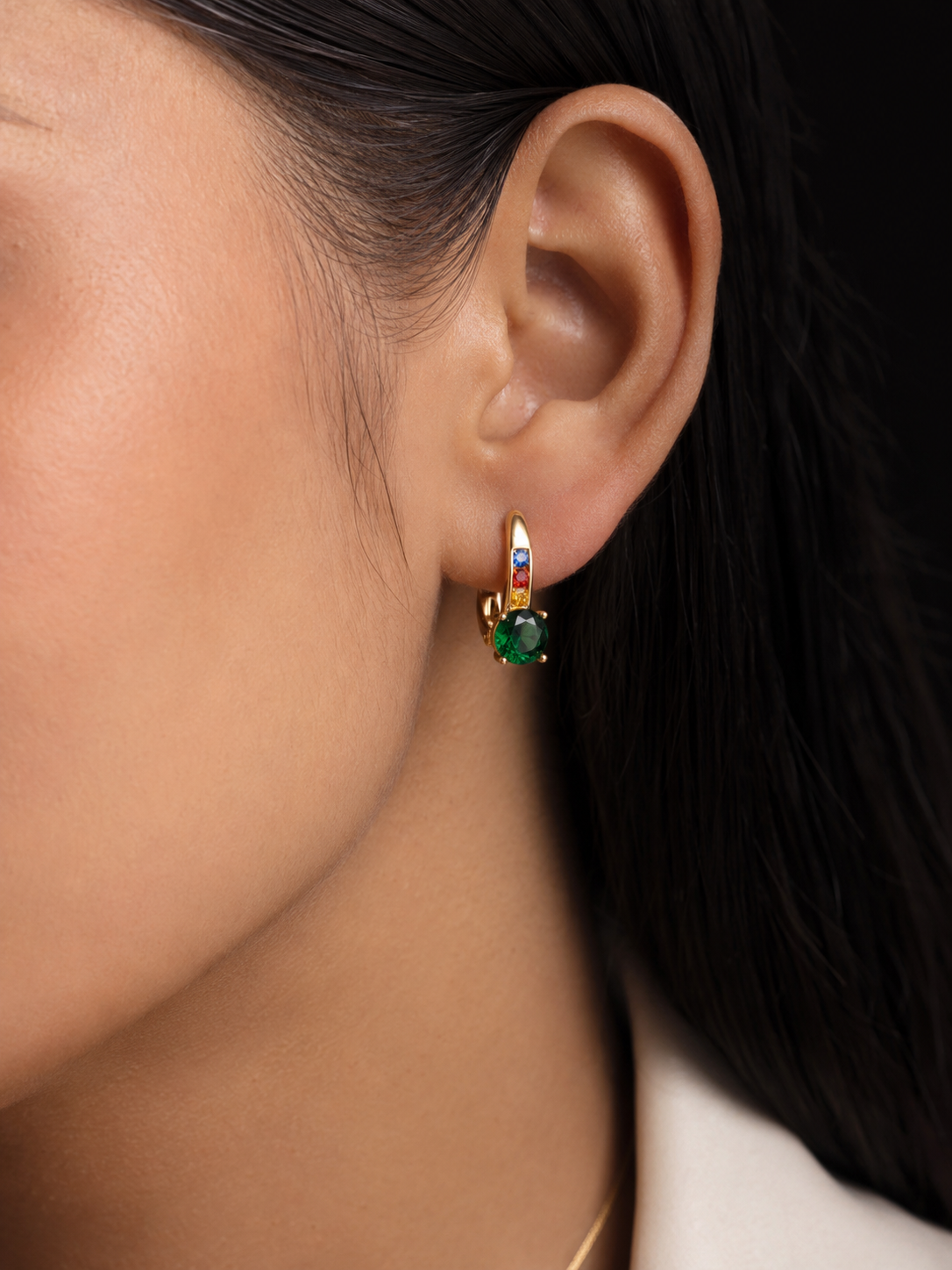 Emerald Prism Hoops |  KZ88123188