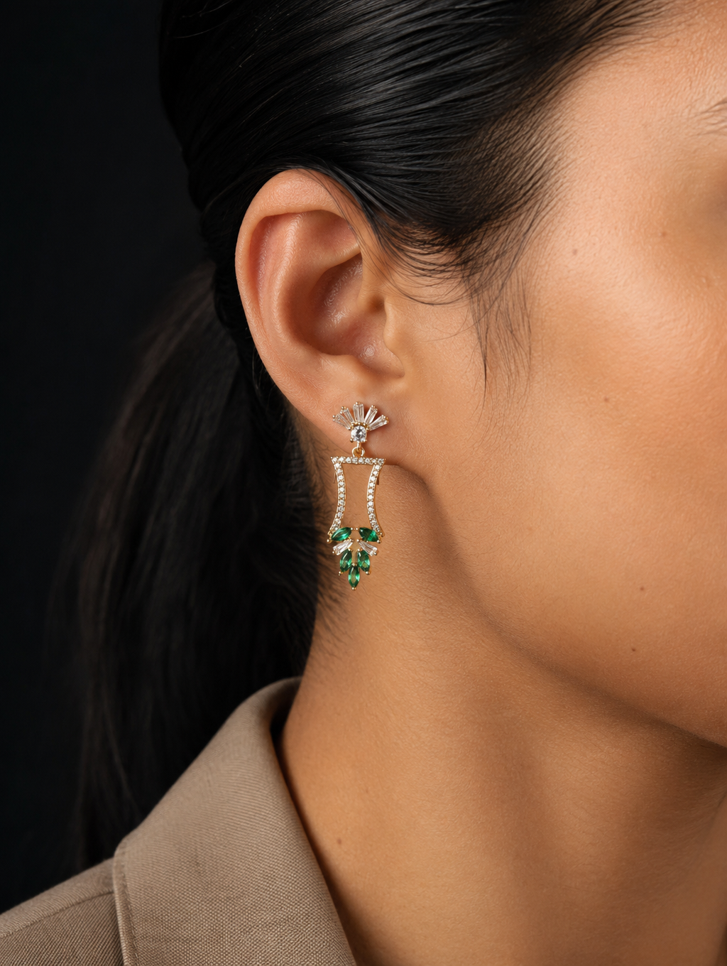 Emerald Majesty Earrings | KZ88123183