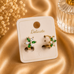 Forest Flower Crystal Earrings |  KZ88123177