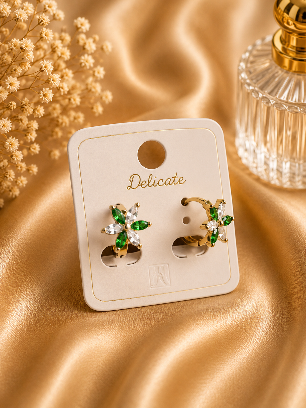 Forest Flower Crystal Earrings |  KZ88123177