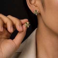 Forest Flower Crystal Earrings |  KZ88123177