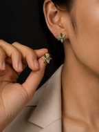 Forest Flower Crystal Earrings |  KZ88123177