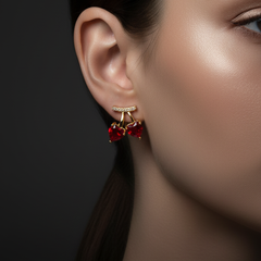 Cherry Kiss Earrings | Gold-Plated Stainless Steel  – KZ8812318