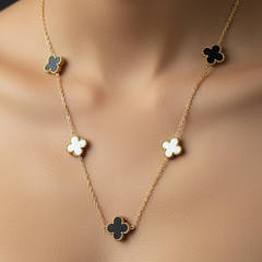 Double Sided Lucky Clover | Gold-Plated Stainless Steel – KZ8812304