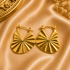 Golden Fan Hoops |  KZ88123199