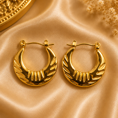 Golden Sunray Hoops |  KZ88123200