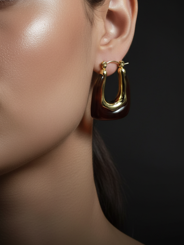 Golden U-Drops | Gold-Plated Stainless Steel– KZ8812335