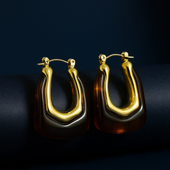 Golden U-Drops | Gold-Plated Stainless Steel– KZ8812335