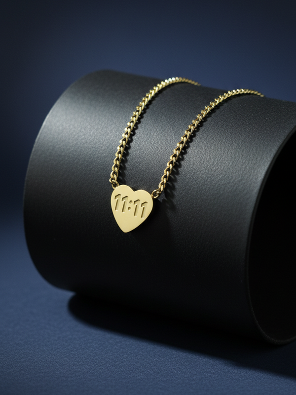 Good Luck 11:11 Necklace | Gold-Plated Stainless Steel  – KZ8812354