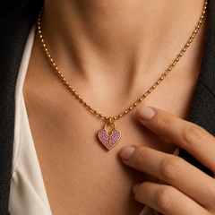 Eternal Love Necklace | 18k Gold-Plated Stainless Steel Anti-Tarnish Waterproof Daily Wear Jewellery For Women – KZ88123213
