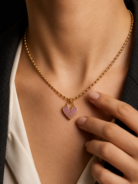 Eternal Love Necklace | 18k Gold-Plated Stainless Steel Anti-Tarnish Waterproof Daily Wear Jewellery For Women – KZ88123213
