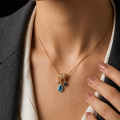Guardian Eye Necklace | Gold-Plated Stainless Steel – KZ88123215