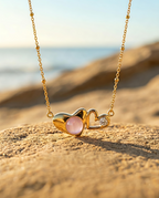 You & Me Necklace Blue | Gold-Plated Stainless Steel – KZ88123145