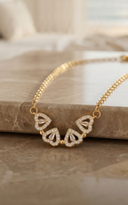 Open Luxe Fortune Necklace | Gold-Plated Stainless Steel – KZ88123166