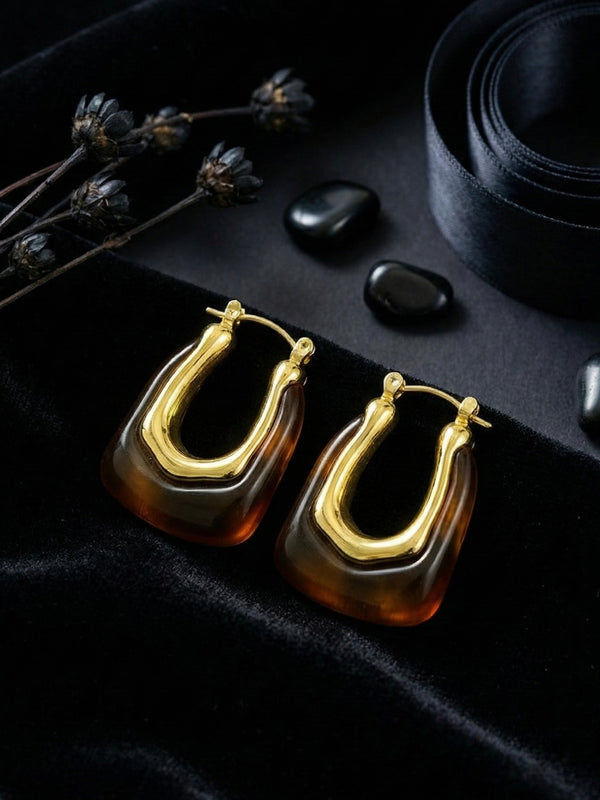 Golden U-Drops | Gold-Plated Stainless Steel– KZ8812335
