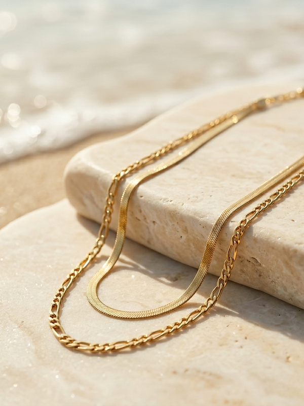 Luxe Snake Layer Chain | Gold-Plated Stainless Steel – KZ88123162