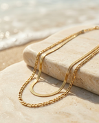 Luxe Snake Layer Chain | Gold-Plated Stainless Steel – KZ88123162
