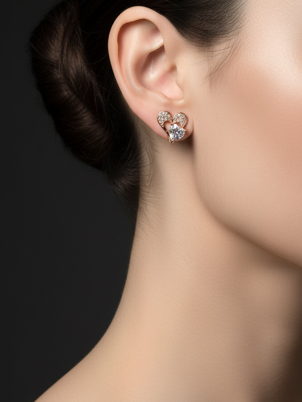 Mini Heart Twinkle Studs | Gold-Plated Brass– KZ8812342