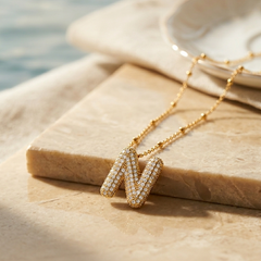 N Pendant | Gold-Plated Stainless Steel – KZ88123138