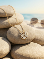 Open Luxe Fortune Necklace | Gold-Plated Stainless Steel – KZ88123166