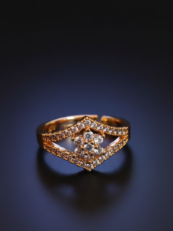 Proposal Glow Ring | Gold-Plated Brass Adjustable Ring –SCB8812382