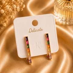 Rainbow Luxe Hoop Earrings | KZ88123179