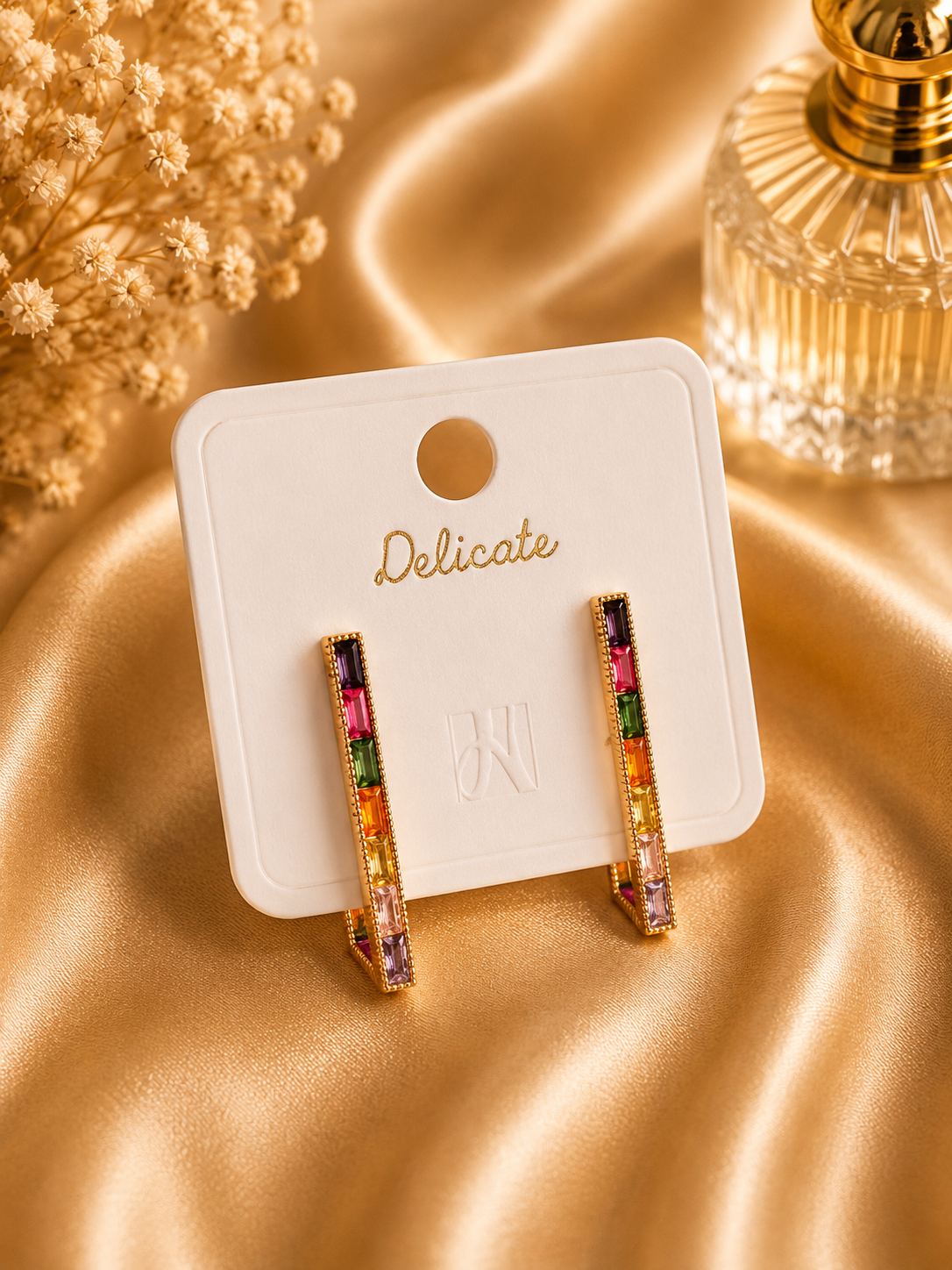Rainbow Luxe Hoop Earrings | KZ88123179