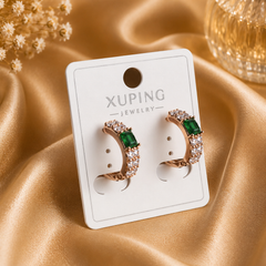 Regal Emerald Spark Hoops |  KZ88123187