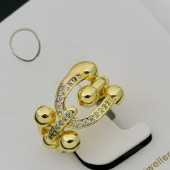 Royal Crest Ring | Adjustable Gold-Plated Stainless Steel–KZ8812394