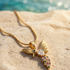 Royale Hummingbird Pendant | Gold-Plated Stainless Steel – KZ88123174