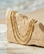 Royale Stack Snake Chain | Gold-Plated Stainless Steel – KZ88123163