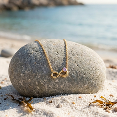 Seraphine Knot Necklace | Gold-Plated Stainless Steel – KZ88123144