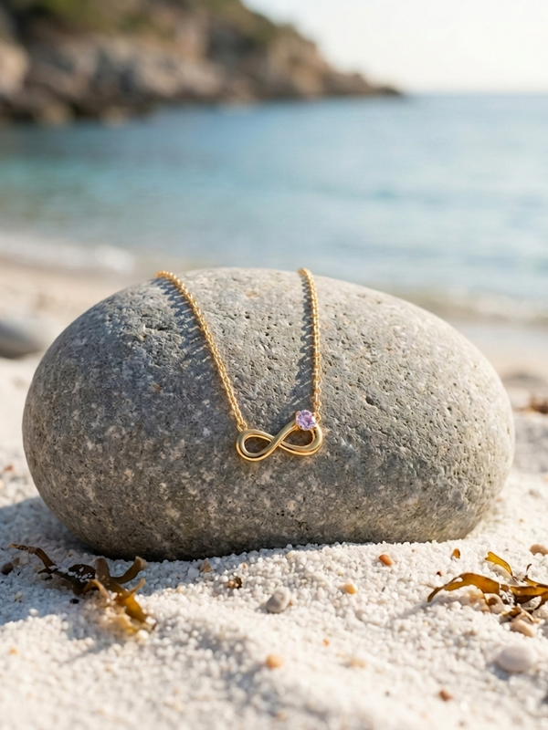 Seraphine Knot Necklace | Gold-Plated Stainless Steel – KZ88123144