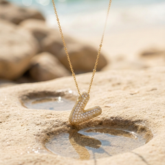 V Pendant | Gold-Plated Stainless Steel – KZ88123137
