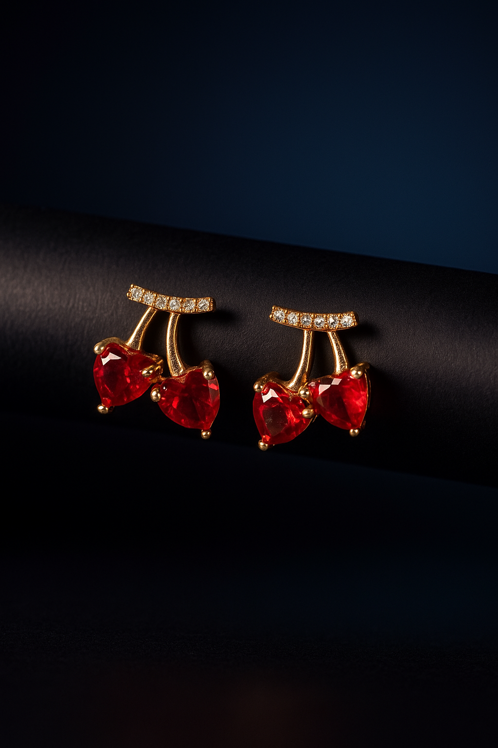 Cherry Kiss Earrings | Gold-Plated Stainless Steel  – KZ8812318